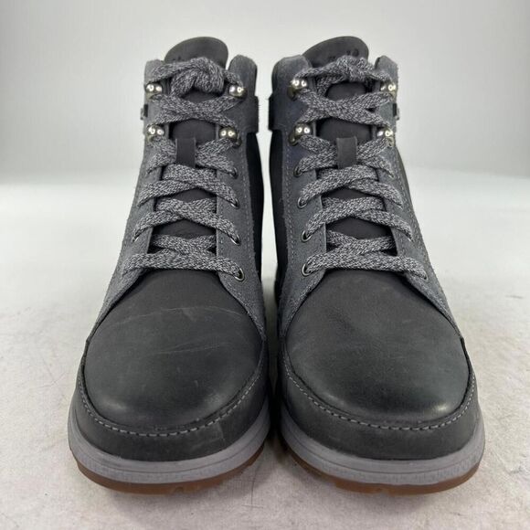 Chaco Castlerock Ladie Hiking Ankle Boot US 6.5 Gray Lace Up Waterproof Booties - Picture 2 of 10